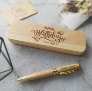 Personalized pen box with Pen